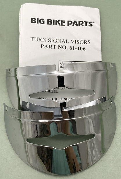 NEW BIG BIKE PARTS 61-106 TURN SIGNAL VISORS