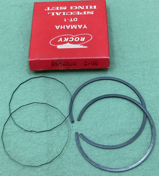 NEW GENUINE ROCKY YAMAHA 06-2808 PISTON RING SET 8TH 2.00 O/S