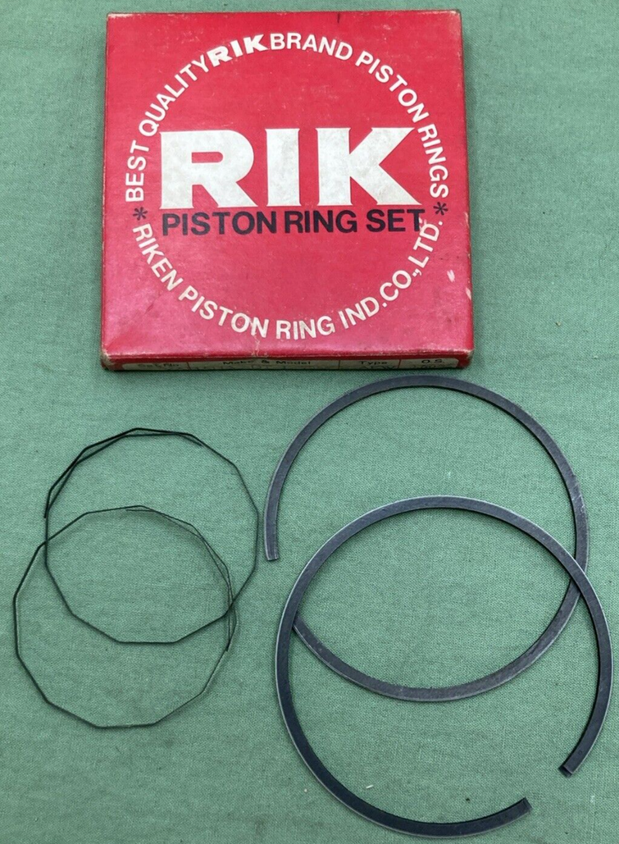 NEW RIK DT-1 PISTON RING SET 2ND 0.50 O/S REPLACES YAMAHA 214-11601-23