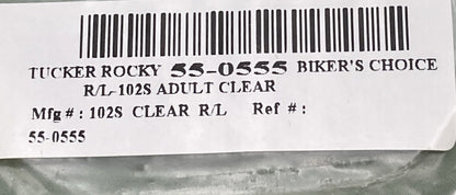 NEW TUCKER ROCKY RACING 55-0555 Clear Replacement Lens R/L-102S