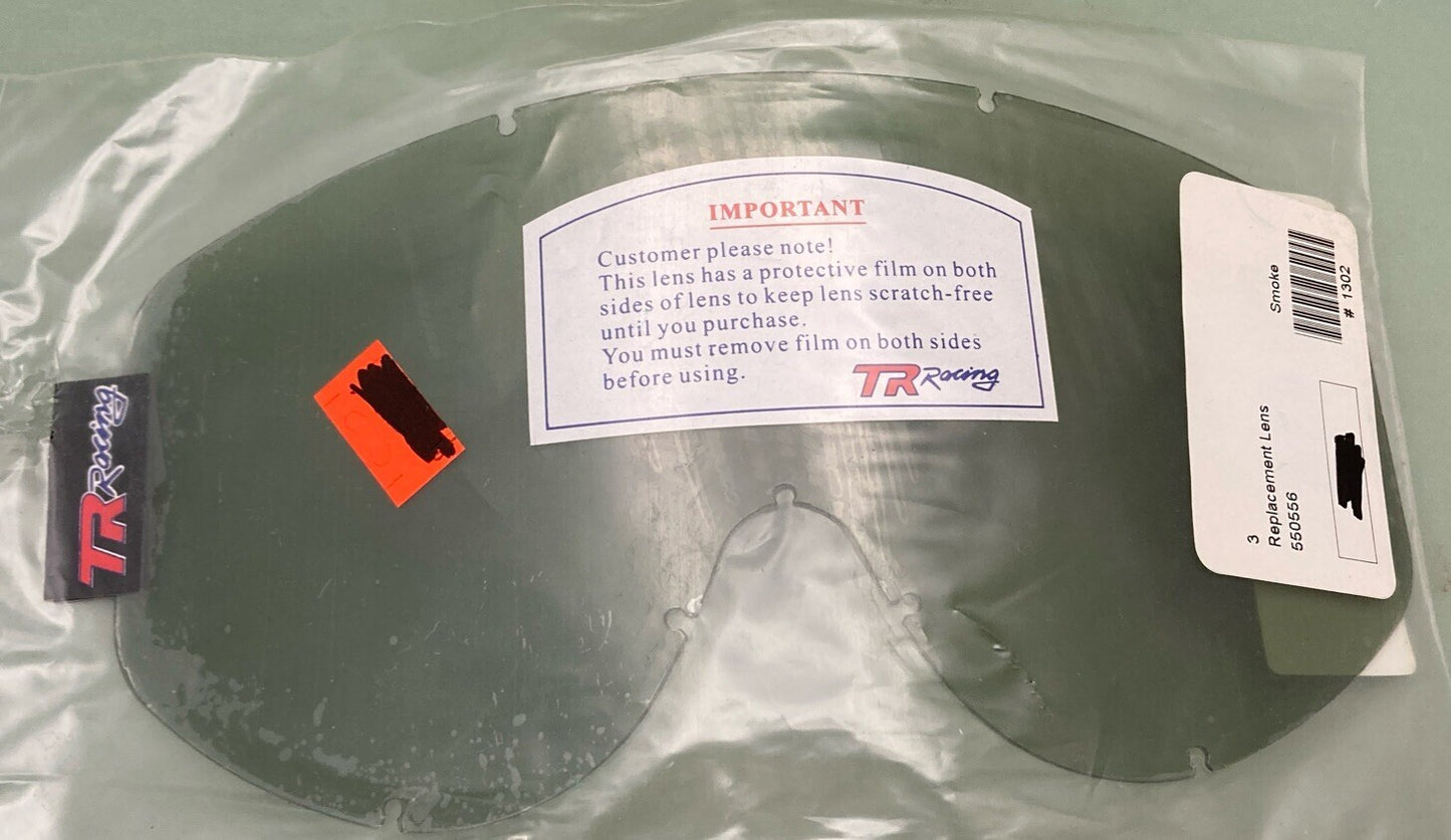 QTY 3 NEW TUCKER ROCKY RACING 55-0556 Smoke Replacement Lens R/L-102S