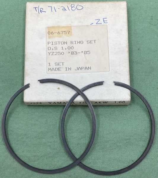 NEW ROCKY YAMAHA 06-6757 PISTON RING SET 1.00 68MM '83-'85 YZ250
