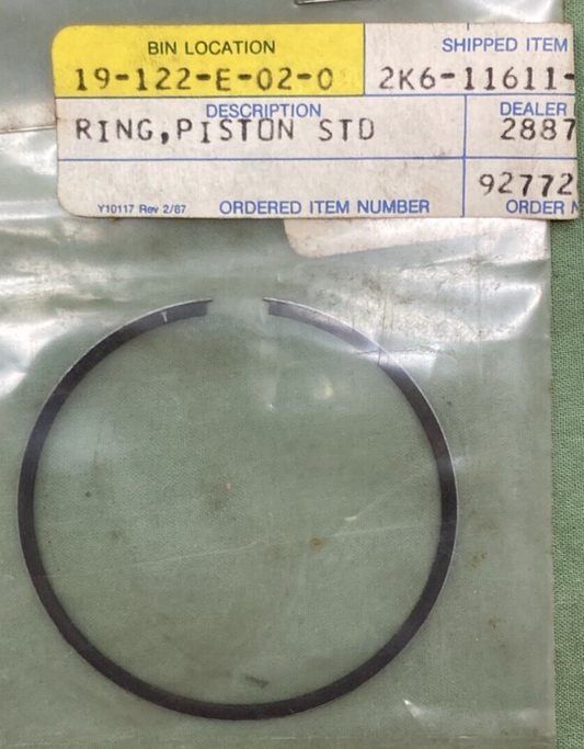 NEW GENUINE YAMAHA 2K6-11611-00 PISTON RING STD