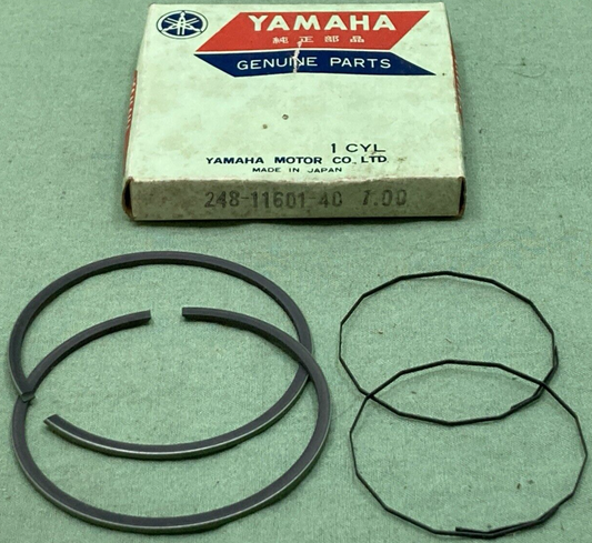 NEW GENUINE YAMAHA 248-11601-40 PISTON RING SET 1.00