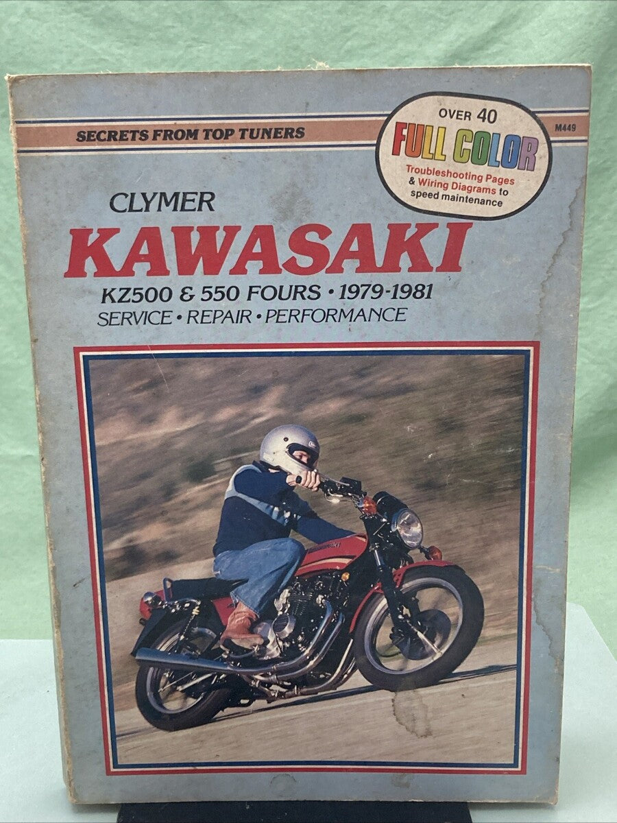 CLYMER M449 KZ500 550 FOURS 79-81 SERVICE MANUAL KAWASAKI