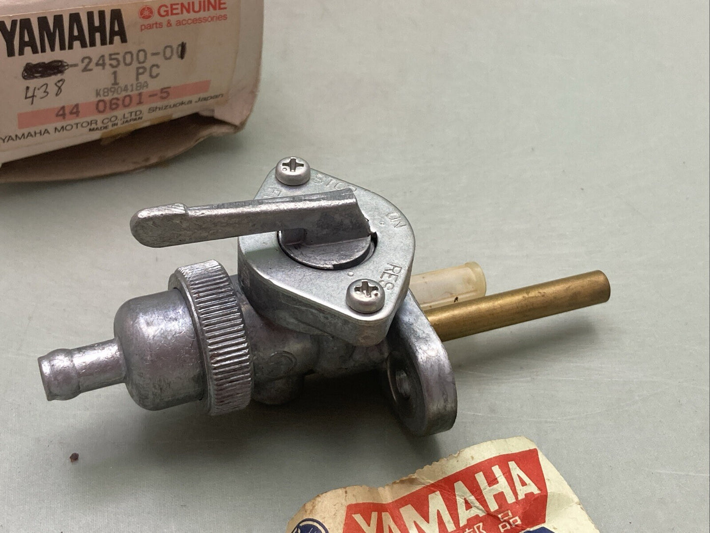 NEW GENUINE YAMAHA 438-24500 PETCOCK