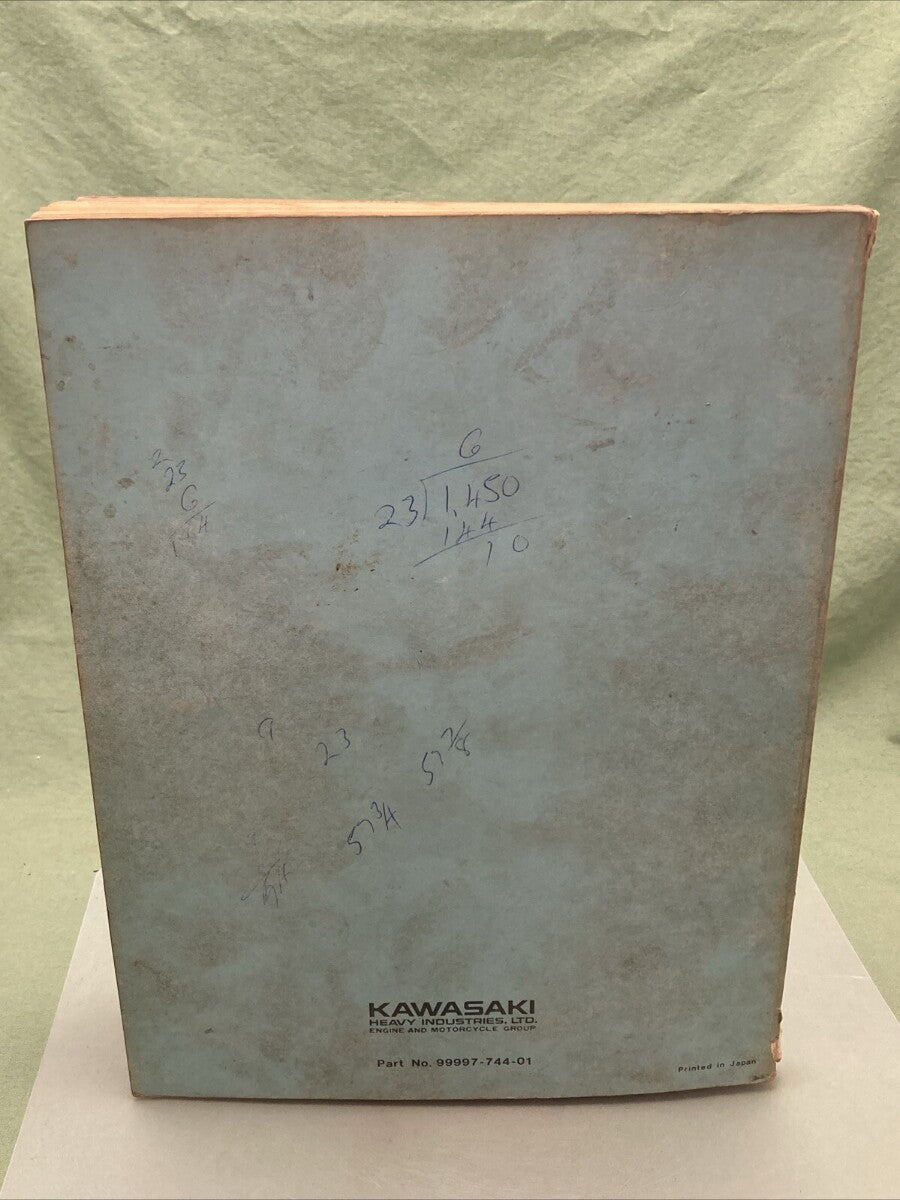 KAWASAKI 99997-744-01 KZ750 MOTORCYCLE SHOP MANUAL 1975