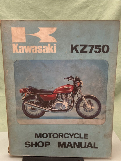 KAWASAKI 99997-744-01 KZ750 MOTORCYCLE SHOP MANUAL 1975