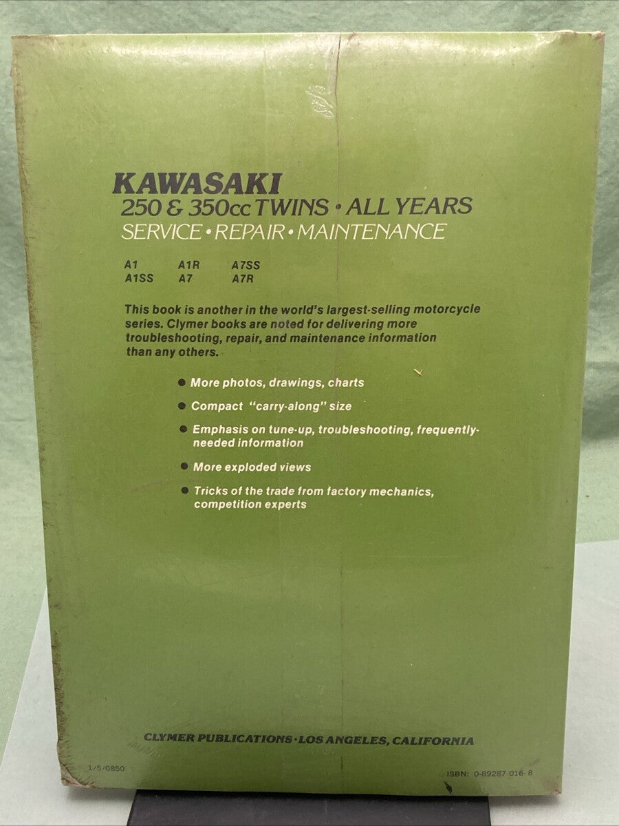 NEW CLYMER M352 250 & 350CC TWINS ALL YEARS SERVICE MANUAL KAWASAKI