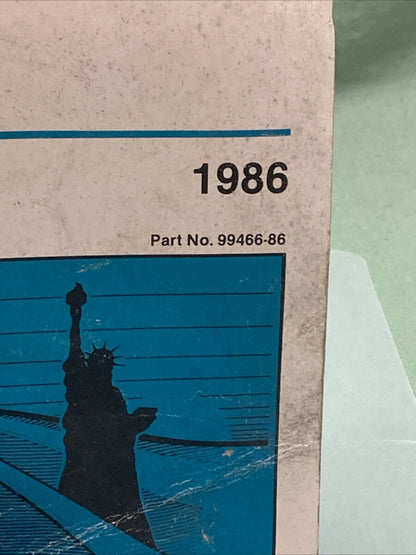 HARLEY DAVIDSON 99466-86 OWNER'S MANUAL XLH MODELS 1986
