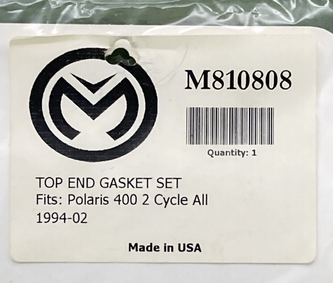 NEW GENUINE MOOSE RACING M810808 Top End Gasket Kit POLARIS 400 2 Cycle 94-02