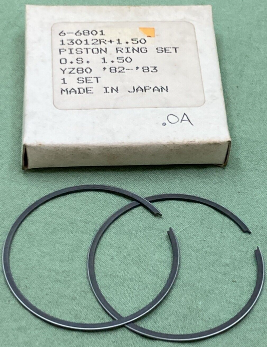 NEW REPLACES YAMAHA 6-6801 PISTON RING SET 1.50 47MM O/S '82-'83 YZ80
