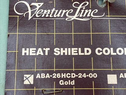 NEW VENTURE LINE ABA-26HCD-24-00 HEAT SHIELD COLOR INSERTS GOLD FOR YAMAHA