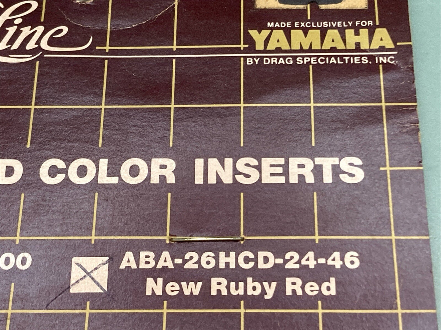 NEW VENTURE LINE ABA-26HCD-24-46 HEAT SHIELD COLOR INSERTS RUBY RED FOR YAMAHA