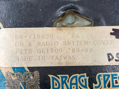 NEW DRAG SPECIALTIES DS-719820 CB RADIO SWITCH COVER FITS GL1500 88-89