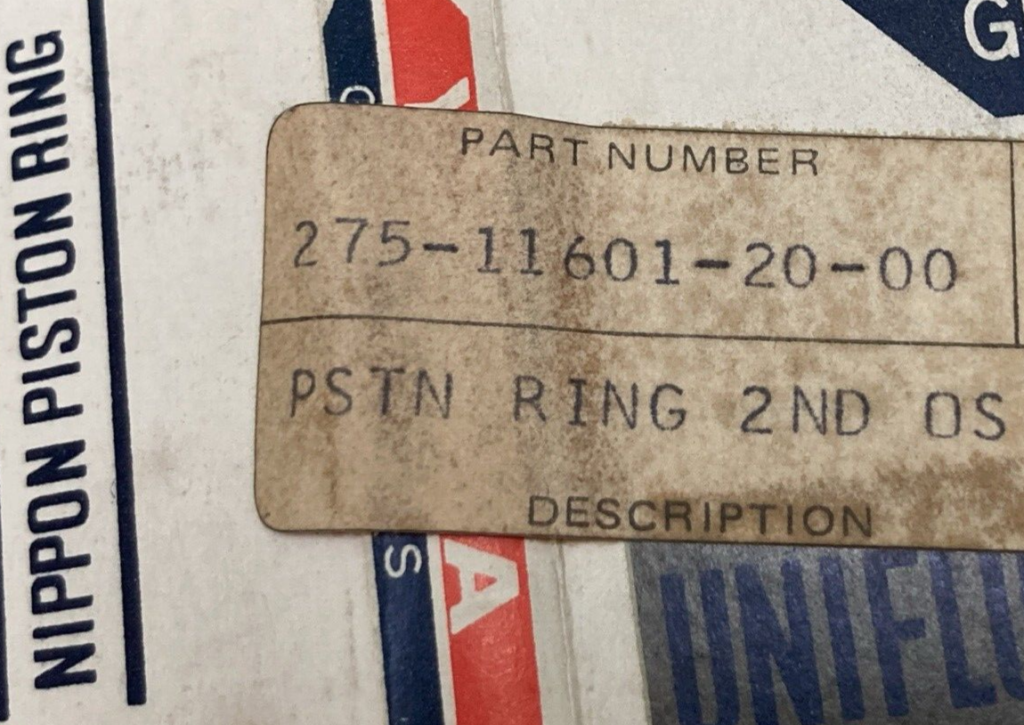 NEW GENUINE YAMAHA 275-11601-20 PISTON RING SET 2ND 0.50 O/S