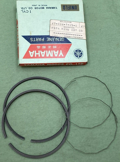 NEW GENUINE YAMAHA 275-11601-10 PISTON RING SET 1ST 0.25 O/S
