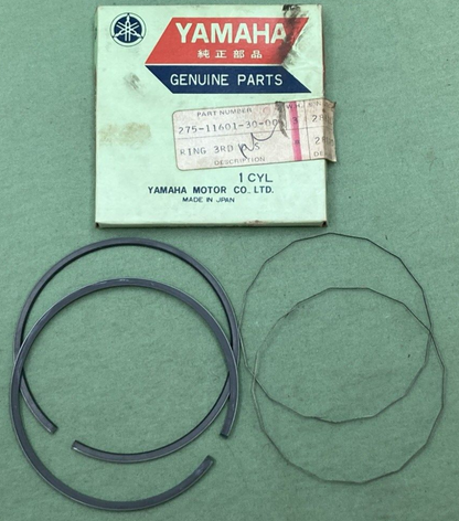 NEW GENUINE YAMAHA 275-11601-30 PISTON RING SET 3RD 0.75 O/S