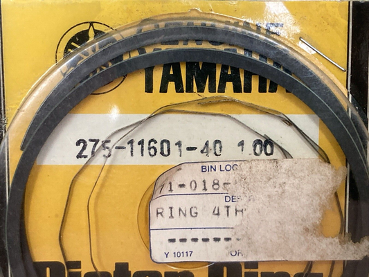 NEW GENUINE YAMAHA 275-11601-40 PISTON RING SET 4TH 1.00