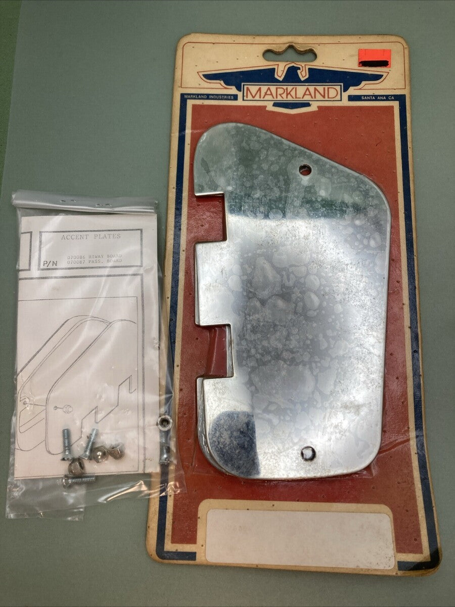 NEW MARKLAND 070086 HIWAY BOARD PLATES CHROME