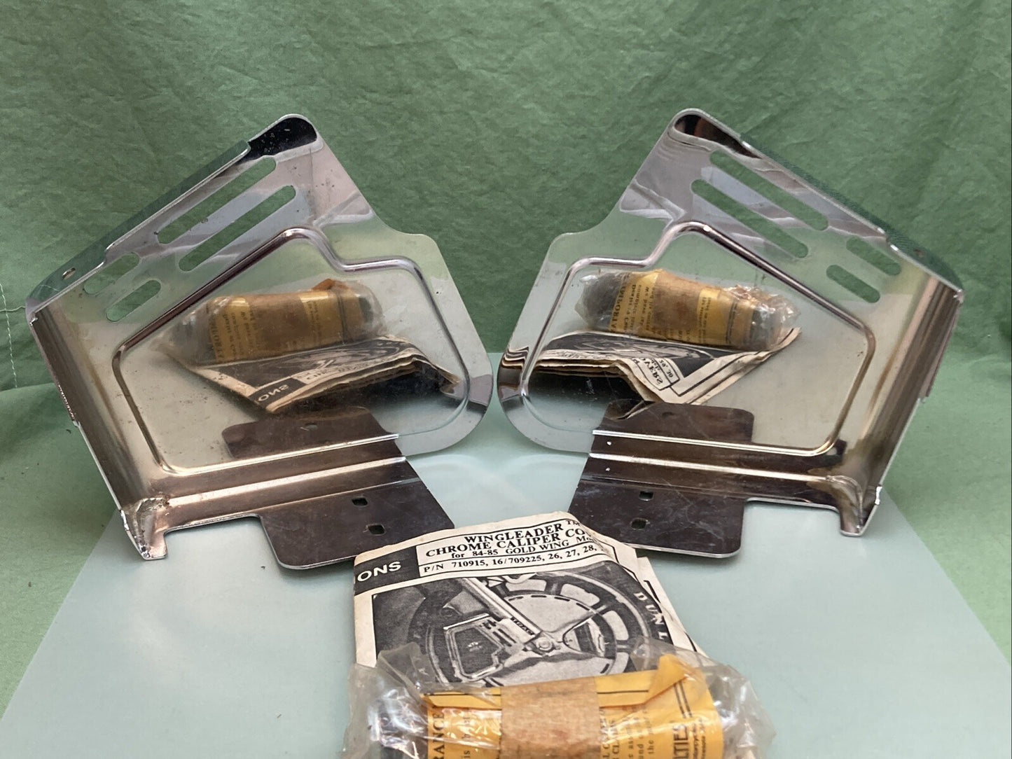 NEW DRAG SPECIALTIES 710915 CHROME CALIPER COVERS GOLD WING 84-85