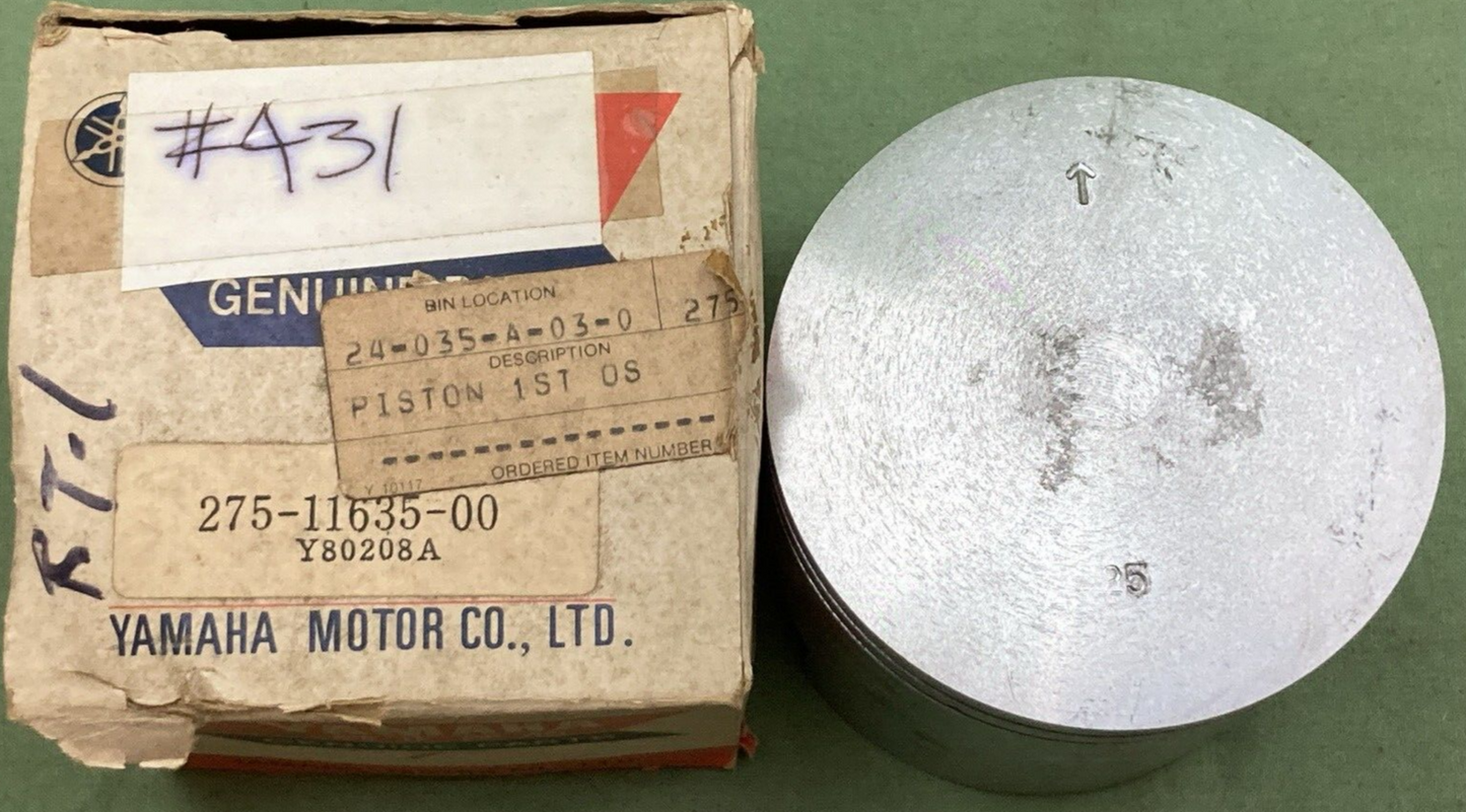NEW GENUINE YAMAHA 275-11635-00 PISTON 1ST O/S