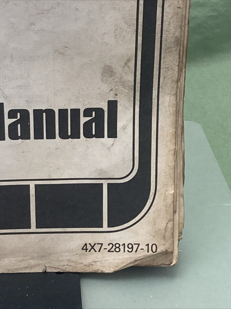 YAMAHA LIT-11616-02-35 XV750H SERVICE MANUAL 4X7-28197-10