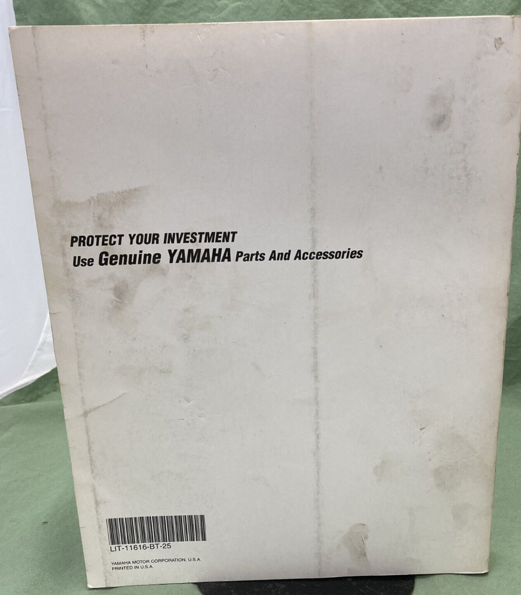 YAMAHA LIT-11616-BT-25 YFM250 SERVICE MANUAL