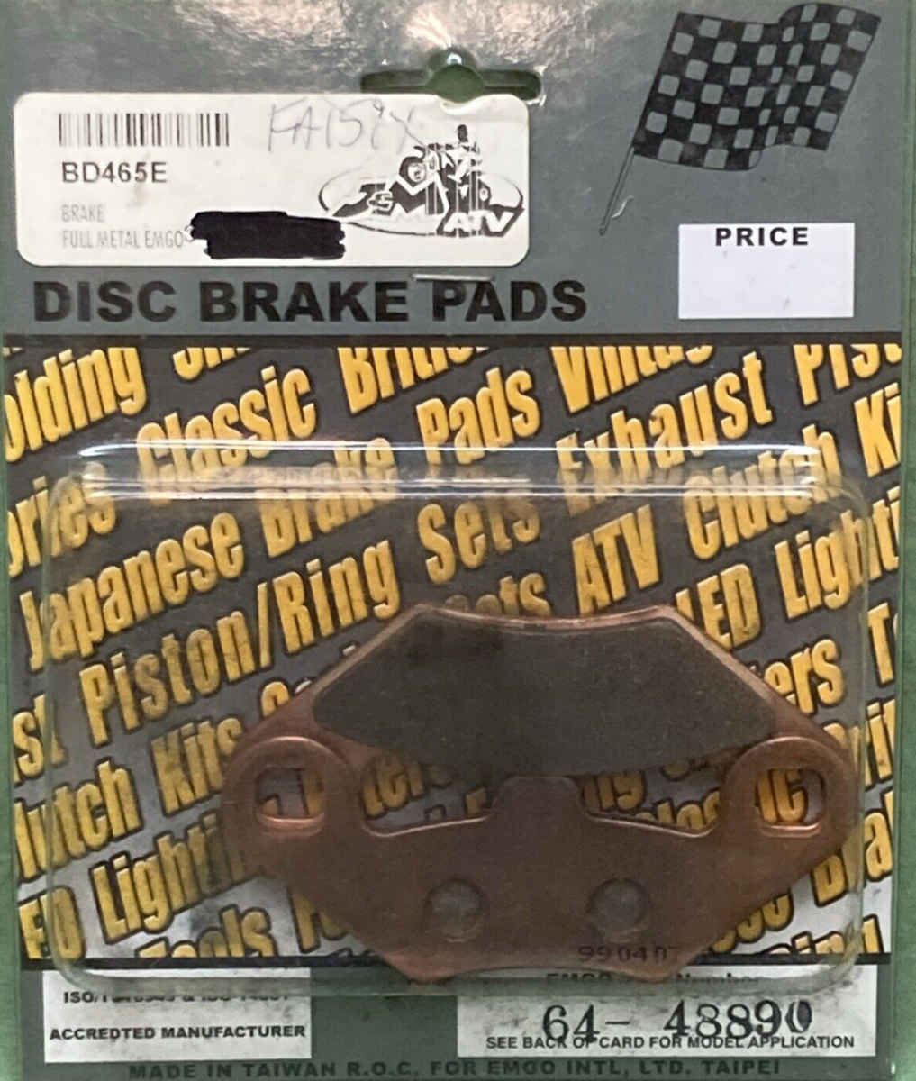 NEW EMGO 64-48890 DISC BRAKE PADS