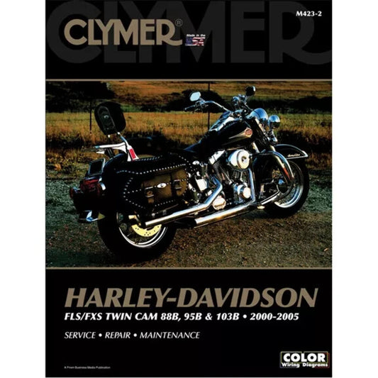 NEW CLYMER M424-2 HARLEY DAVIDSON FLS/FXS Twin Cam 88B 95B 103B SERVICE MA 00-05