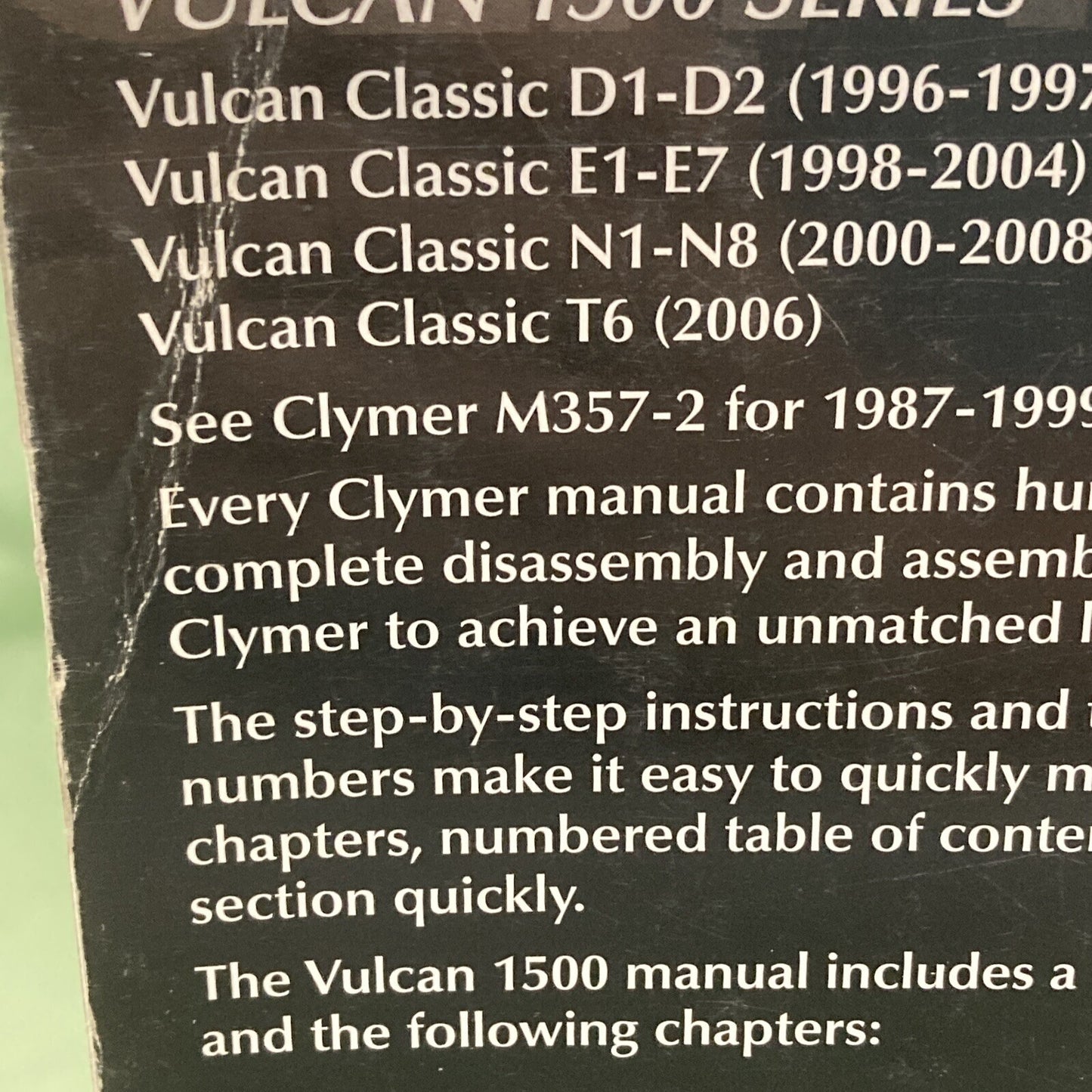 CLYMER M471-3 Kawasaki Vulcan 1500 Series Service Manual 1996-2008