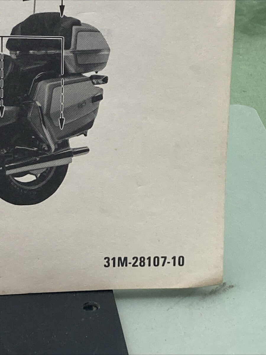 YAMAHA LIT-11666-03-36 XVZ12TDK SUPPLEMENTARY ASSEMBLY MANUAL 31M-28107-10