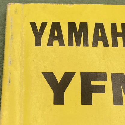 YAMAHA LIT-11626-08-04 YFM350XD Owner's Manual 1991