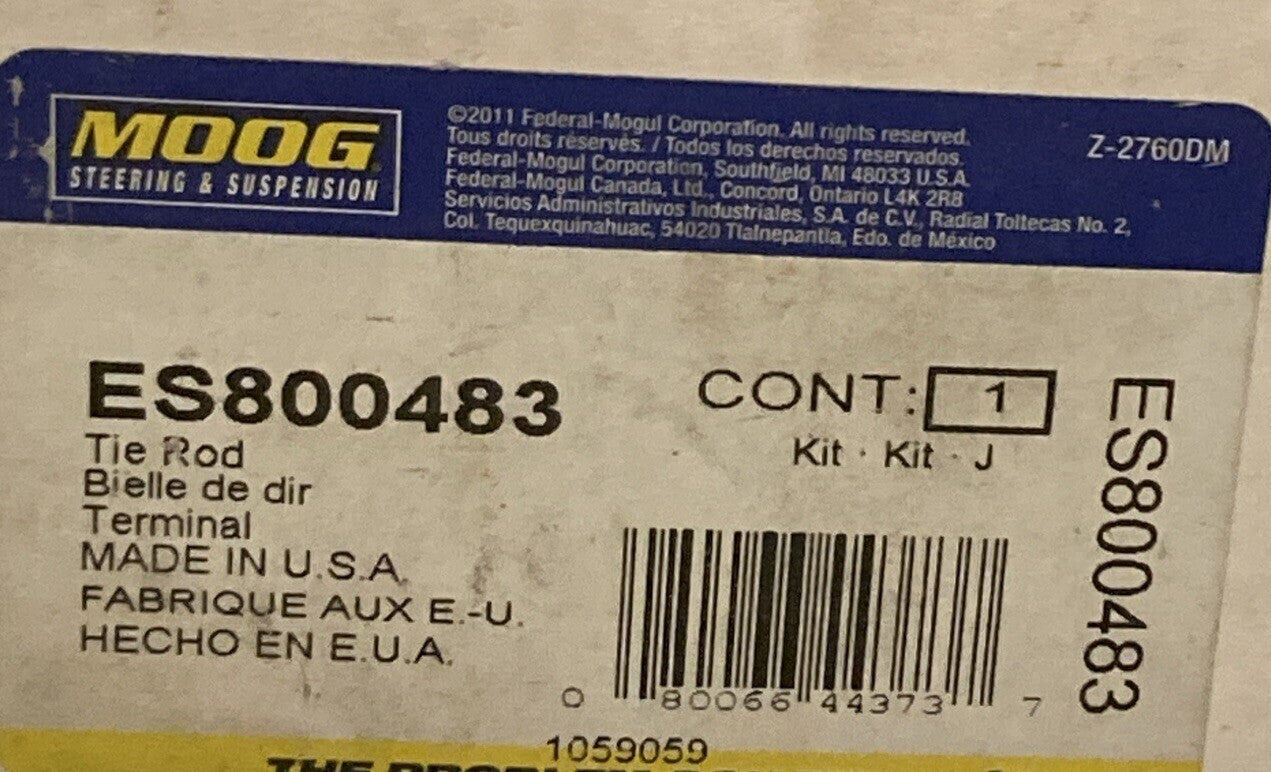 NEW GENUINE MOOG ES800483 STEERING TIE ROD END RIGHT OUTER FITS 8-10 F250