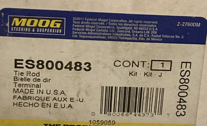 NEW GENUINE MOOG ES800483 STEERING TIE ROD END RIGHT OUTER FITS 8-10 F250