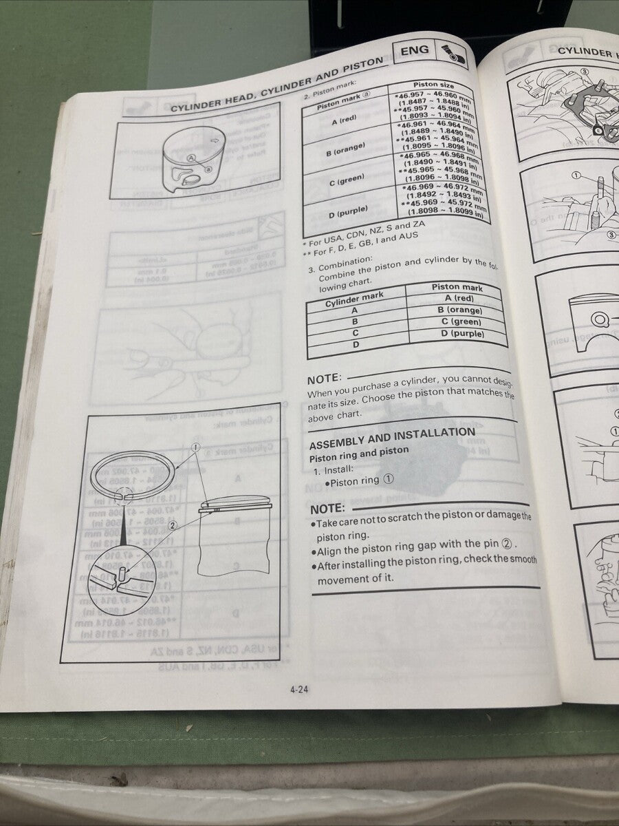 YAMAHA LIT-11626-09-97 YZ80H1 OWNER'S SERVICE MANUAL 4ES-28199-13