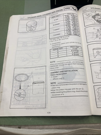 YAMAHA LIT-11626-09-97 YZ80H1 OWNER'S SERVICE MANUAL 4ES-28199-13