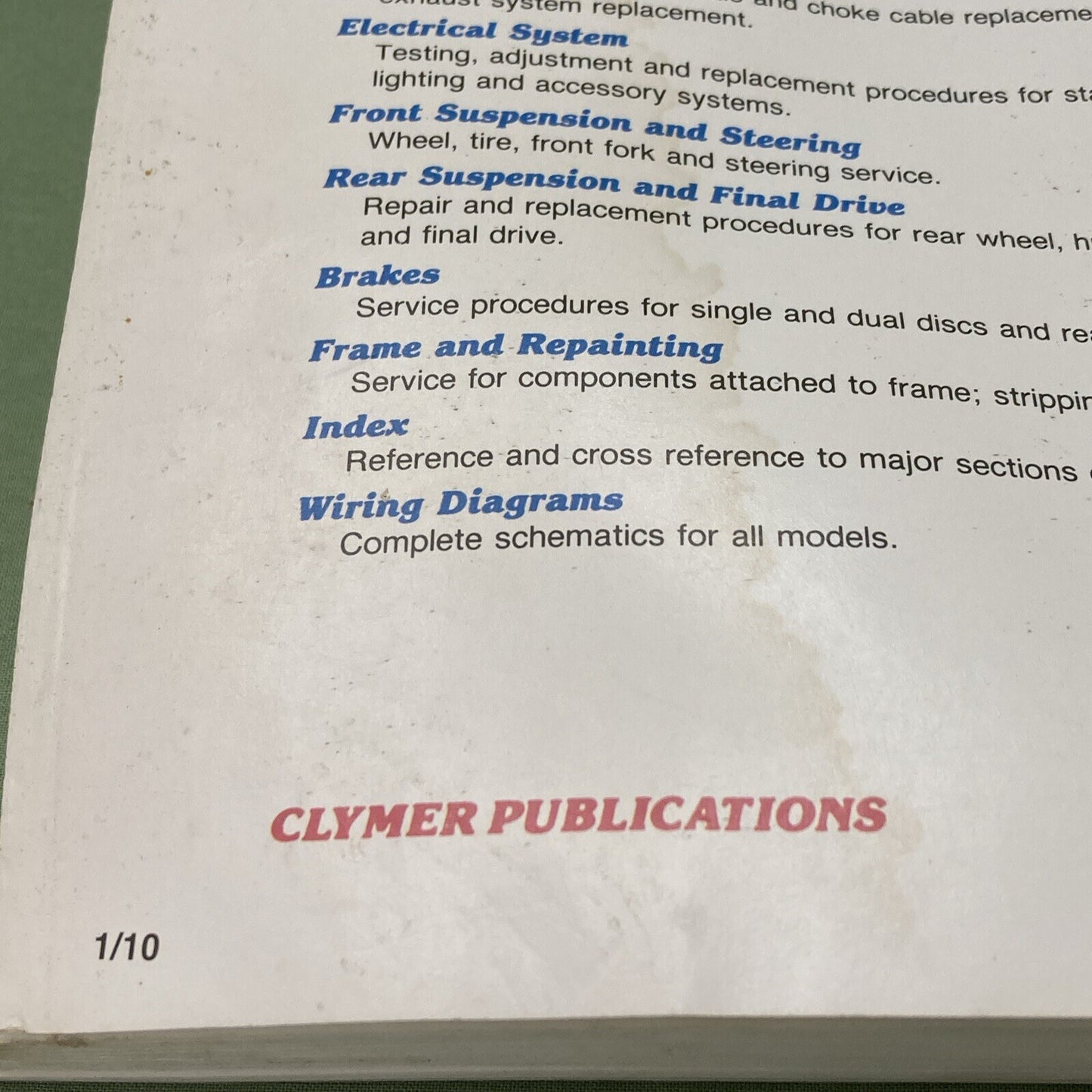 CLYMER M345 HONDA CB550 & 650 SERVICE MANUAL 1983-1985