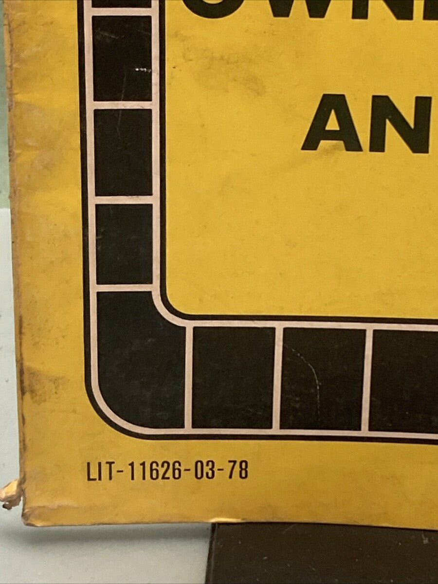 YAMAHA LIT-11626-03-78 YZ100K OWNER'S MANUAL AND SERVICE 5X3-28199-11