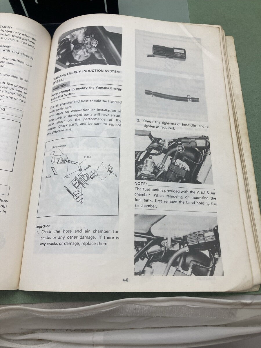 YAMAHA LIT-11626-03-18 YZ80J OWNER'S MANUAL TUNING AND SERVICE 5X2-28199-10