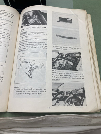 YAMAHA LIT-11626-03-18 YZ80J OWNER'S MANUAL TUNING AND SERVICE 5X2-28199-10
