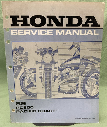 HONDA 61MR500 PC800 PACIFIC COAST SERVICE MANUAL 1989