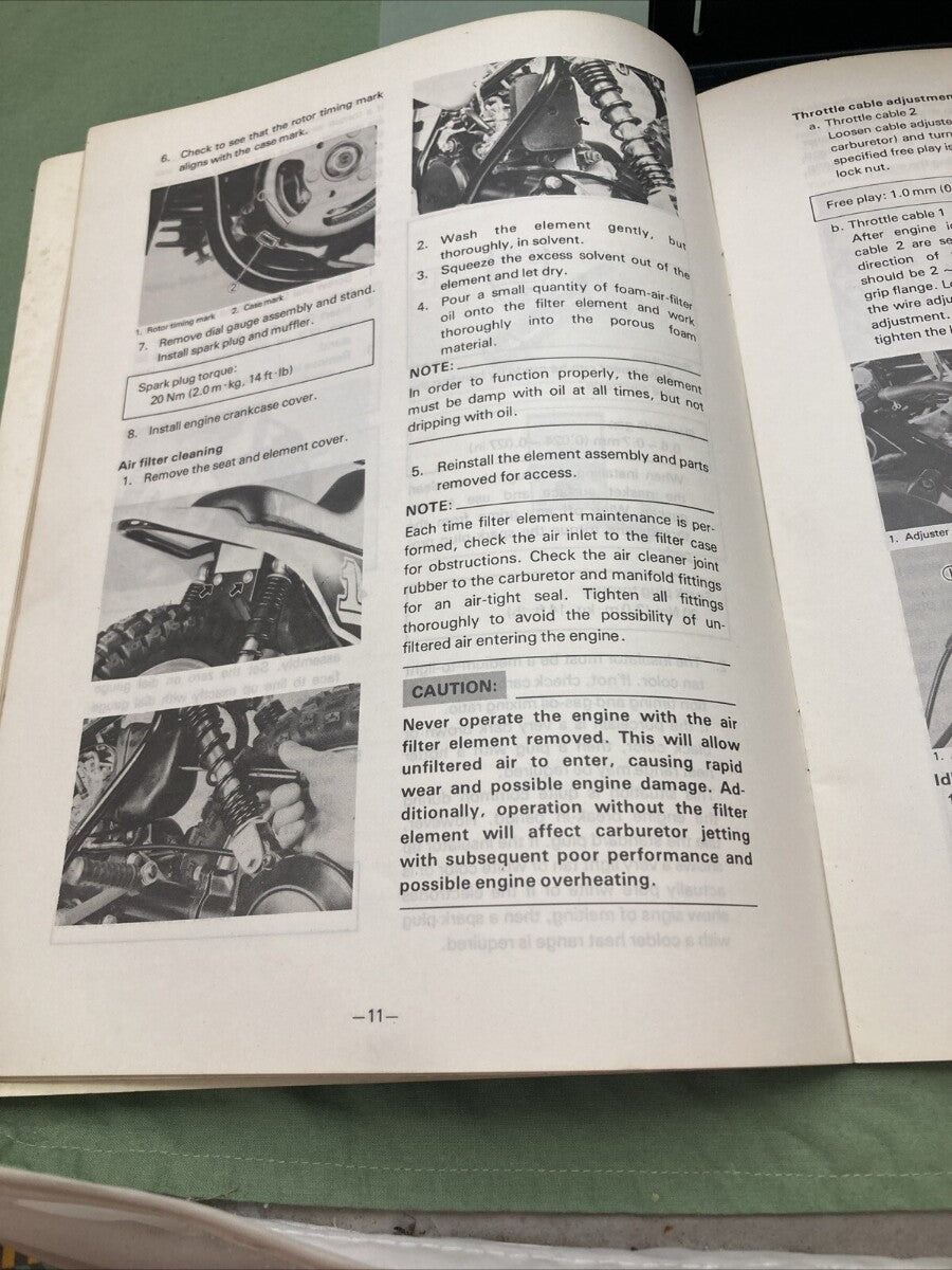 YAMAHA LIT-11626-03-71 PW50K OWNER'S SERVICE MANUAL 4X4-28199-11