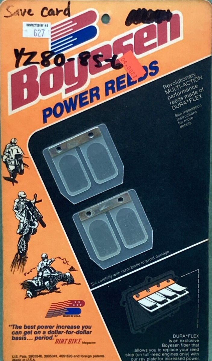 NEW BOYESEN 627 FIBER REED SET POWER REEDS