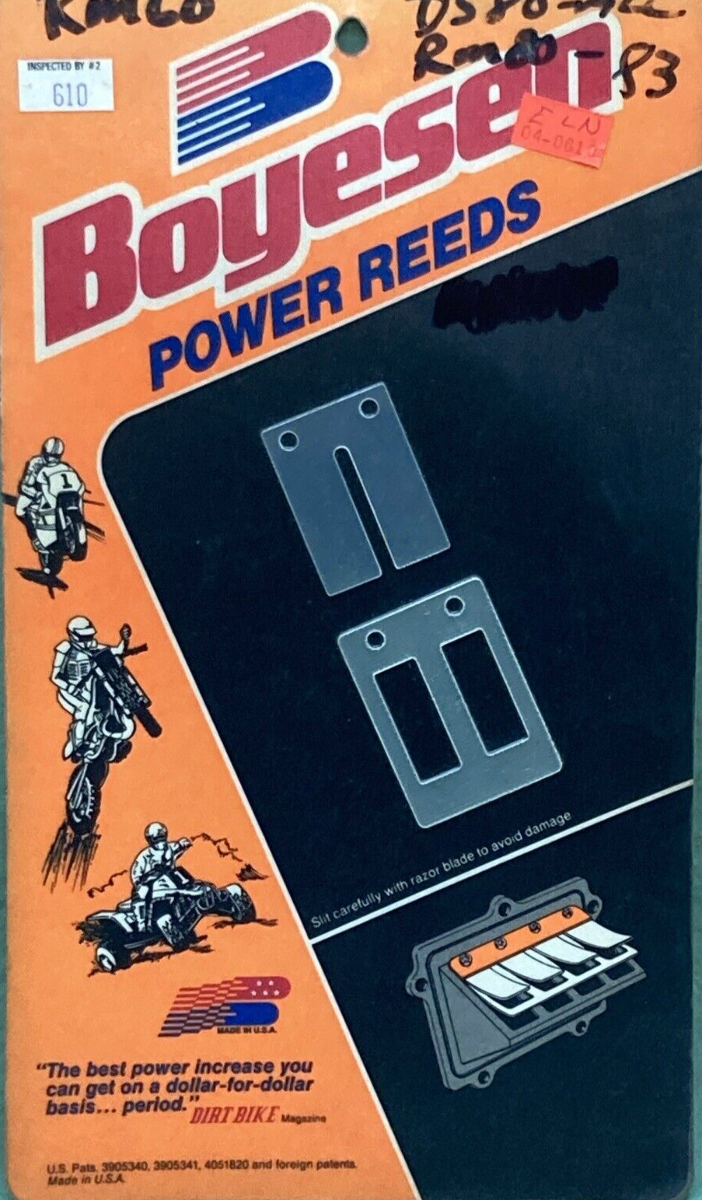 NEW BOYESEN 610 FIBER REED SET POWER REEDS