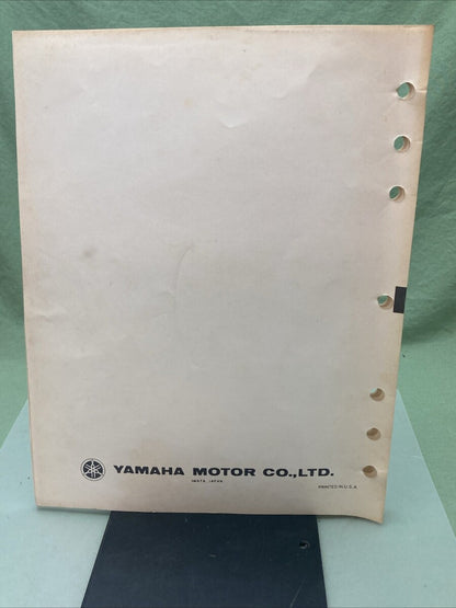 GENUINE YAMAHA LIT-11666-03-58 XT250K XT250KC SUP. ASSEMBLY MANUAL 3Y1-28107-10