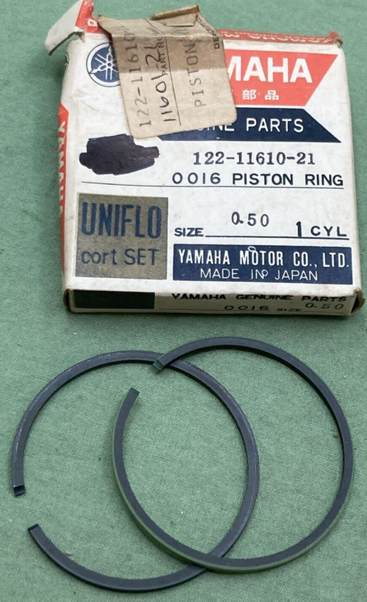 NEW GENUINE YAMAHA 122-11610-21 PISTON RING SET 0.50