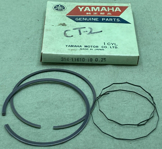 NEW GENUINE YAMAHA 314-11610-10 PISTON RING SET 0.25