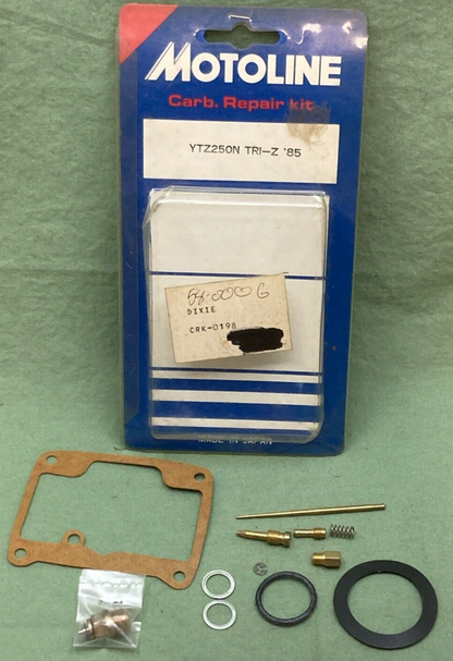NEW MOTOLINE CRK-0198 CARBURETOR REPAIR KIT COMPLETE