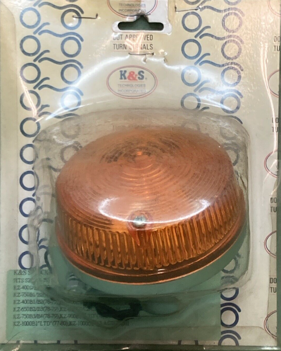 NEW K&S 25-2016 TURN SIGNAL ASSEMBLY MOTORCYCLE AMBER FOR KAWASAKI